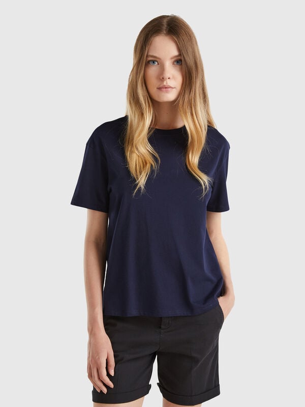 Camiseta de manga corta de 100 % algodón Mujer