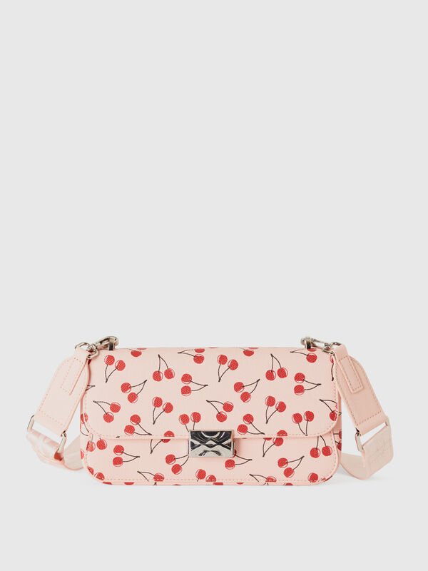 Medium pink Be Bag with cherries Women