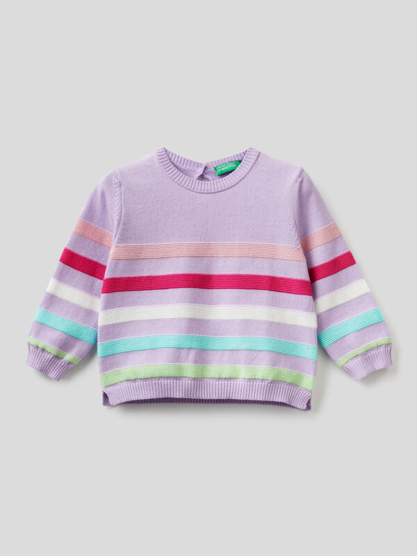 3D look striped sweater Junior Girl