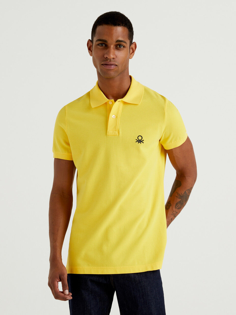 Yellow slim deals fit shirt