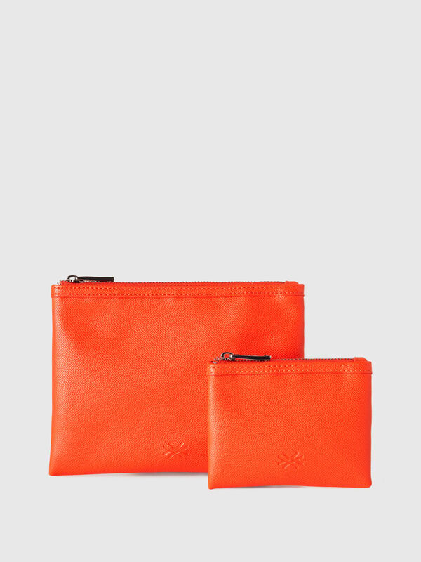 Two bags in imitation leather Women