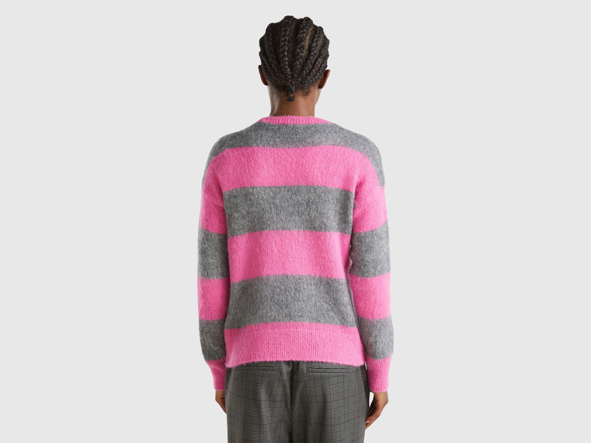 Striped sweater in alpaca blend - Multi-color | Benetton