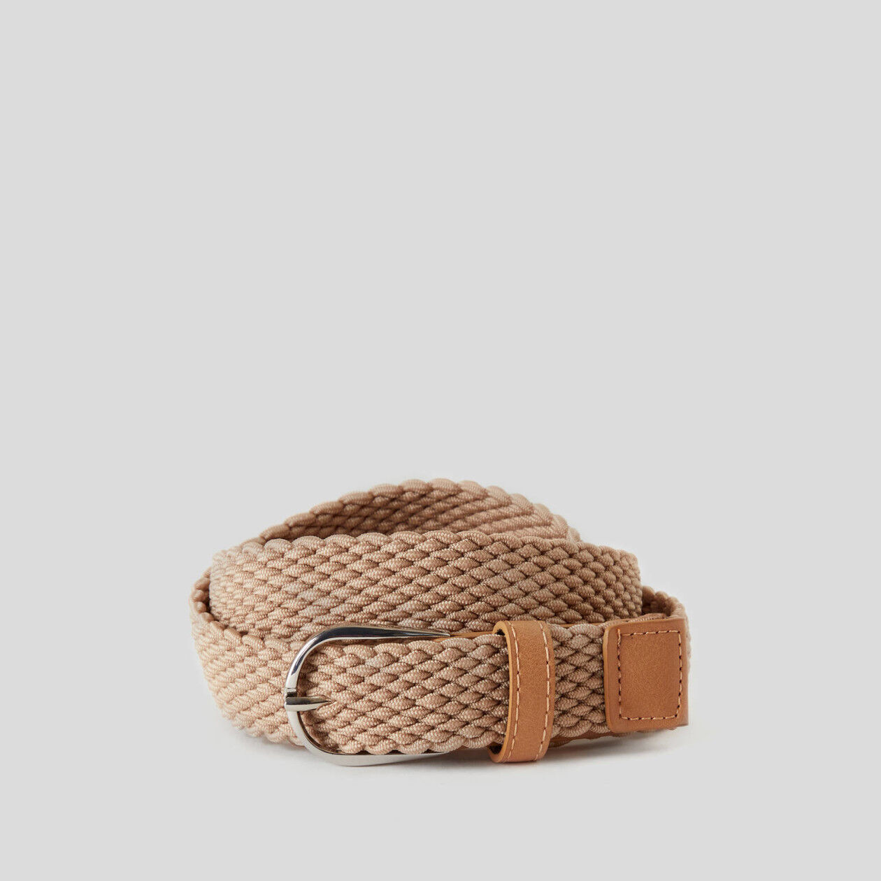 Woven belt Beige Benetton