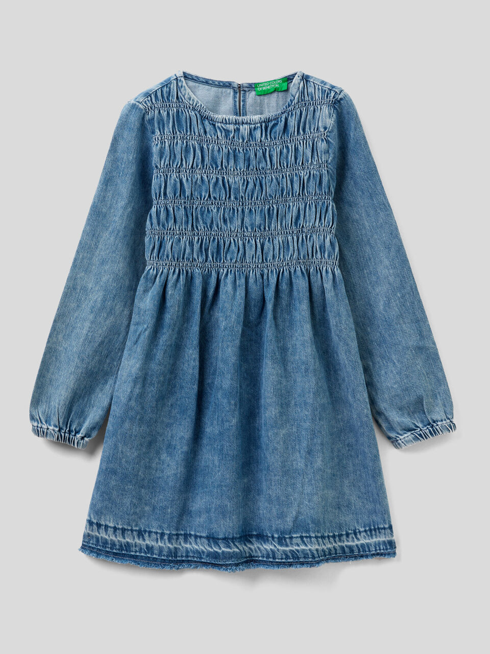 Long sleeve denim dress image number 1