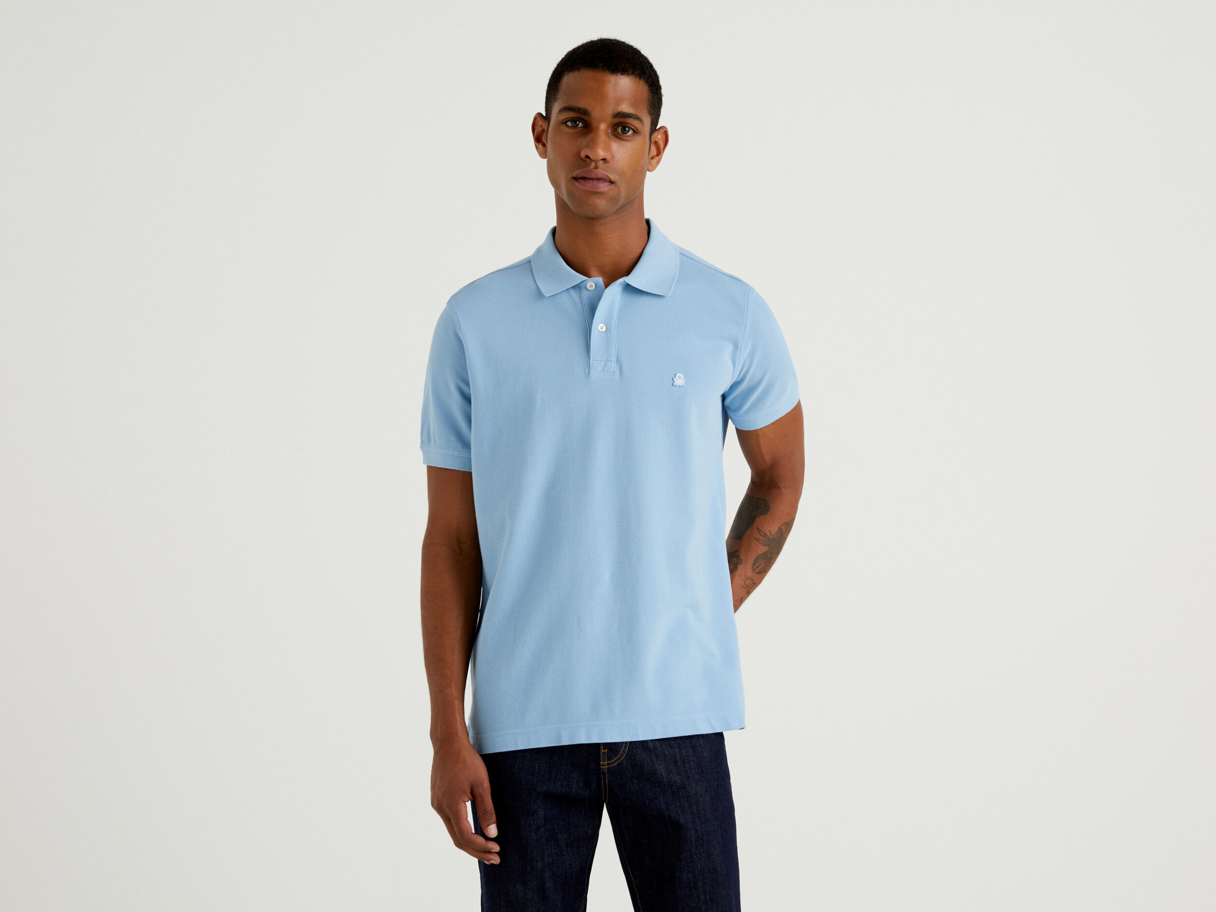 Sky blue polo on sale
