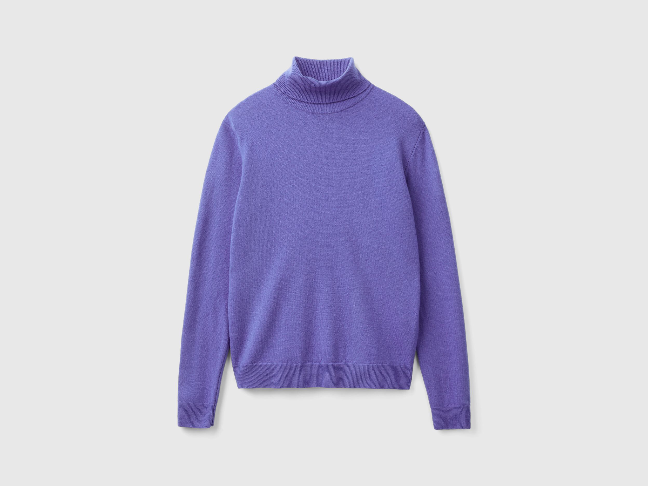 全ての Purple Benetton | Purple - wool Merino pure in turtleneck トップス
