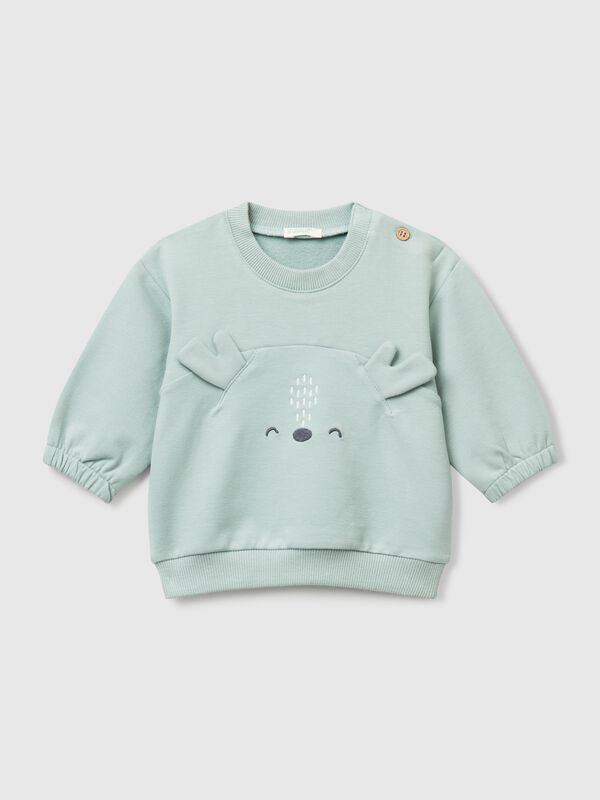 Sudadera con bordado y parche Recién nacidos