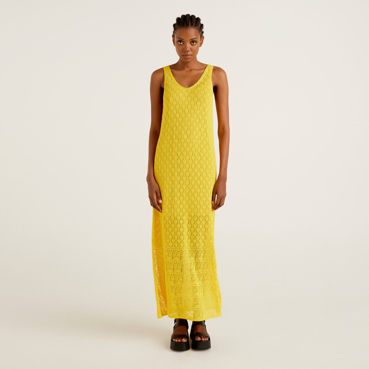 Mustard sale lace dress
