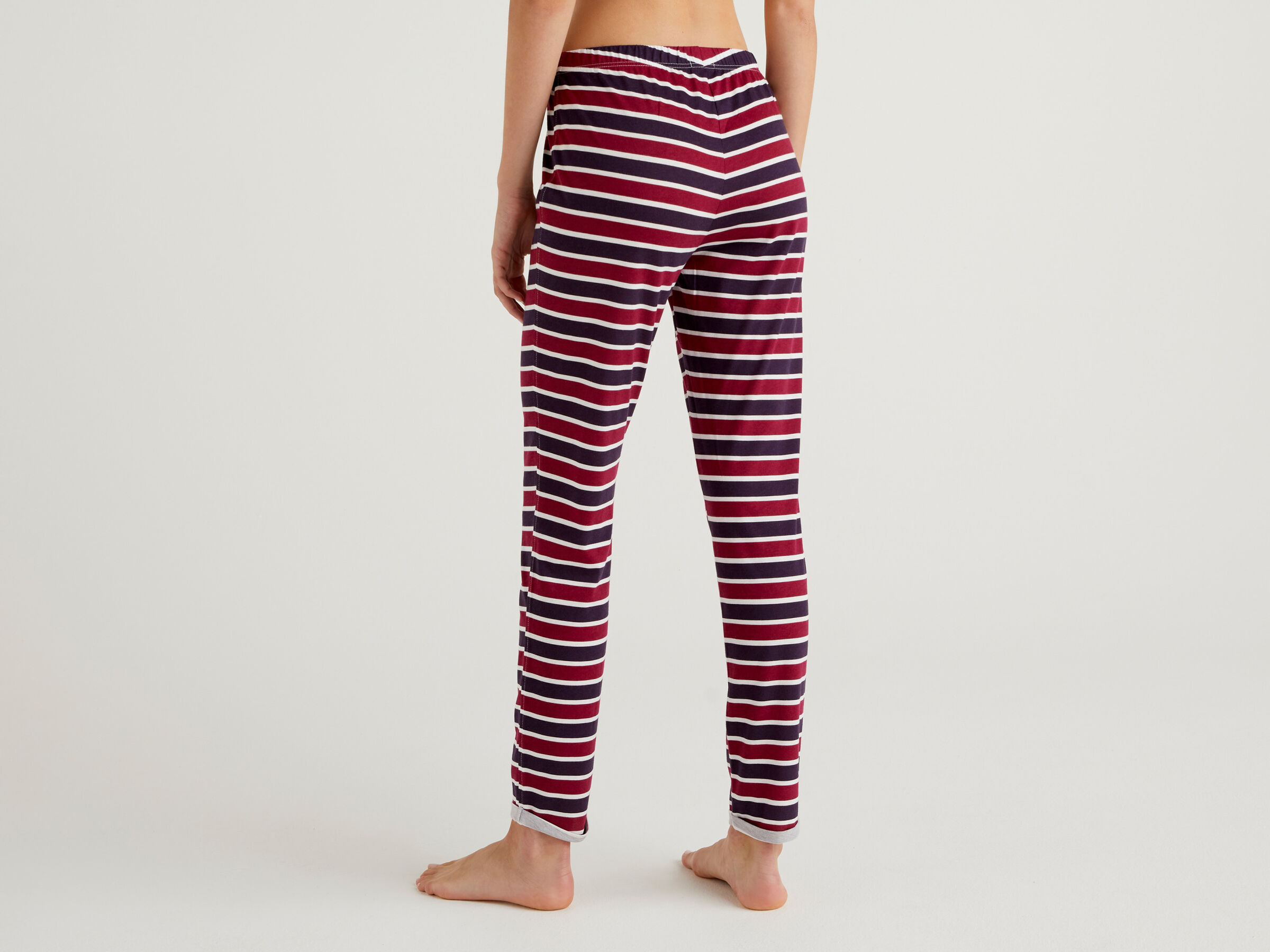 Flowy striped trousers image number 2