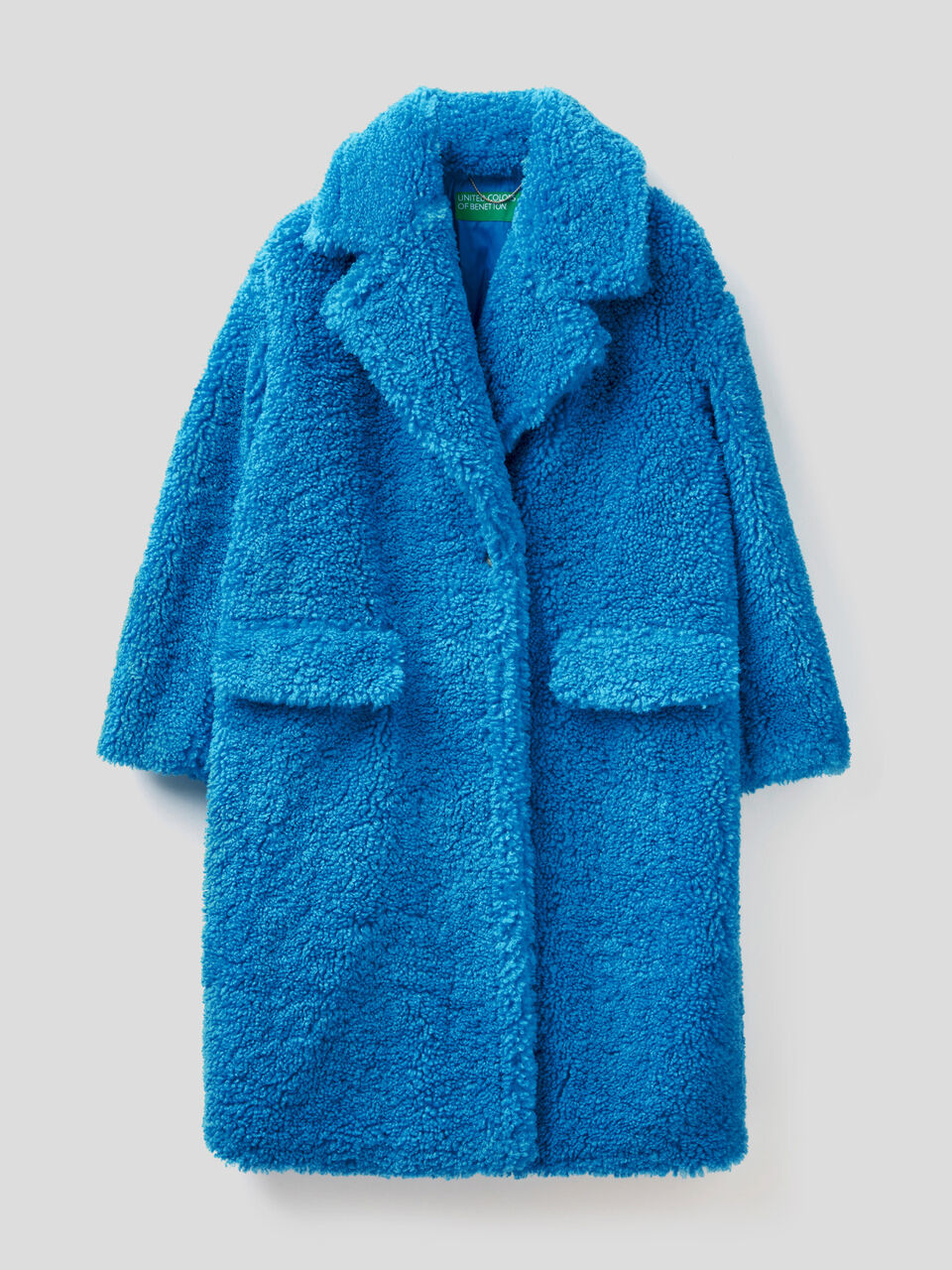 Long coat in synthetic fur image number 1