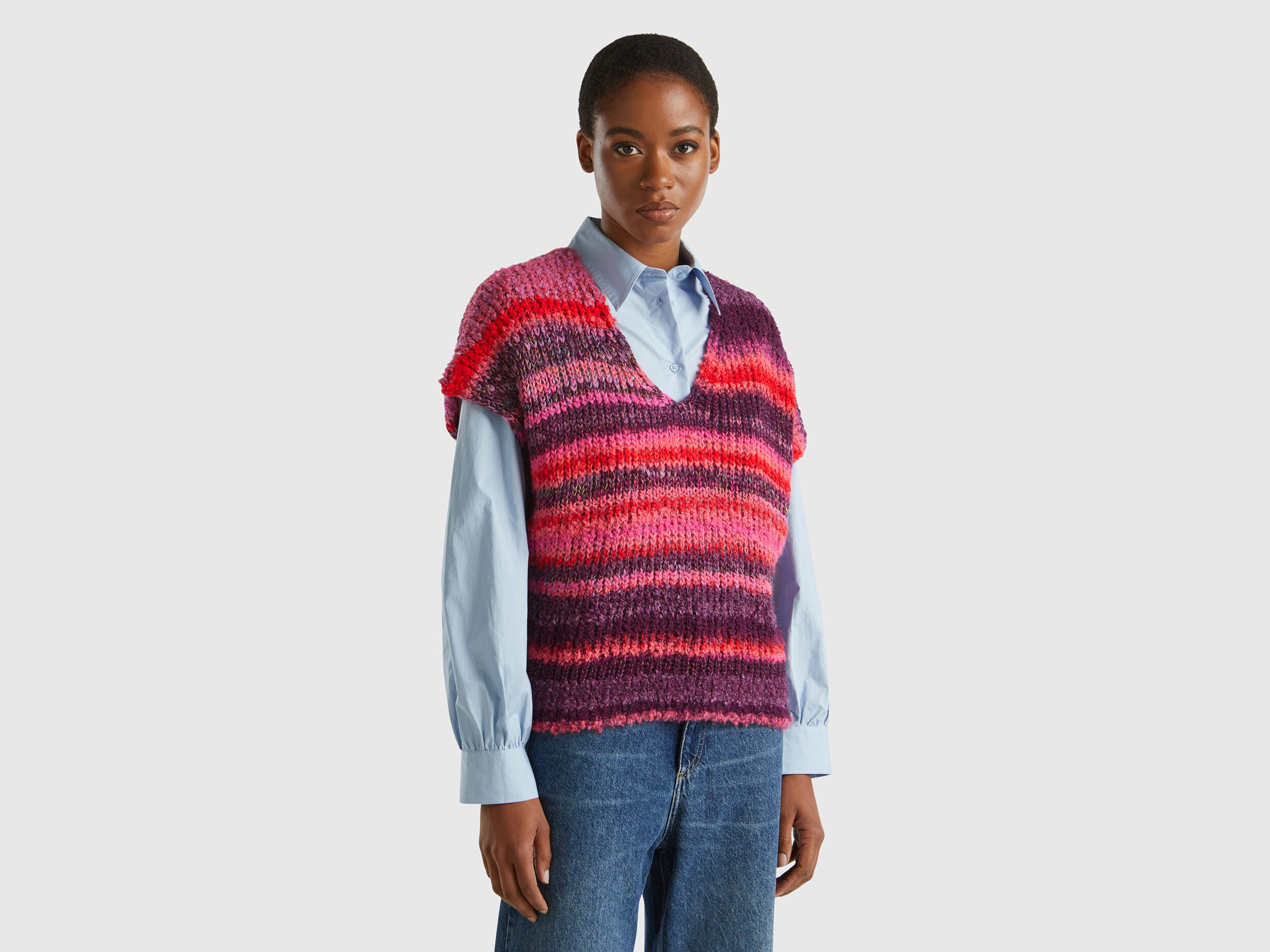 Knitted vest women shop