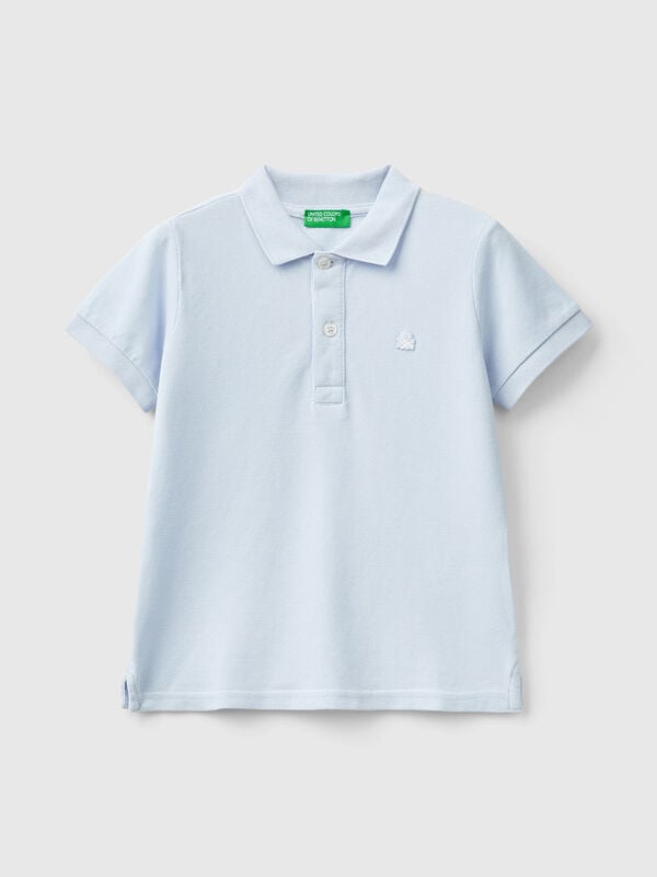Polo de manga corta de algodón puro Niño