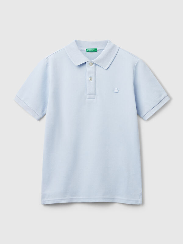 Polo slim fit de puro algodón Niño