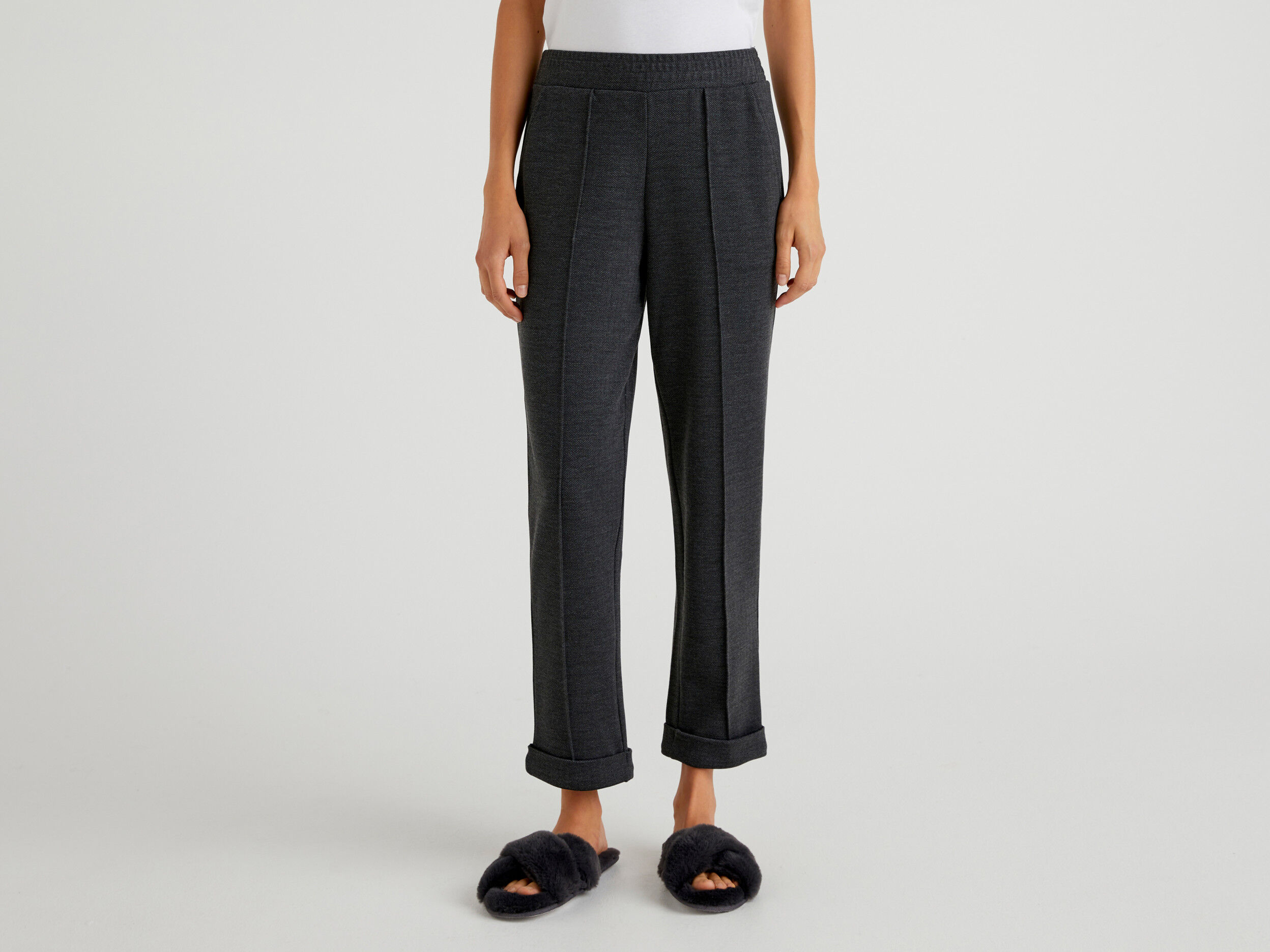 Jacquard 2025 cigarette trousers