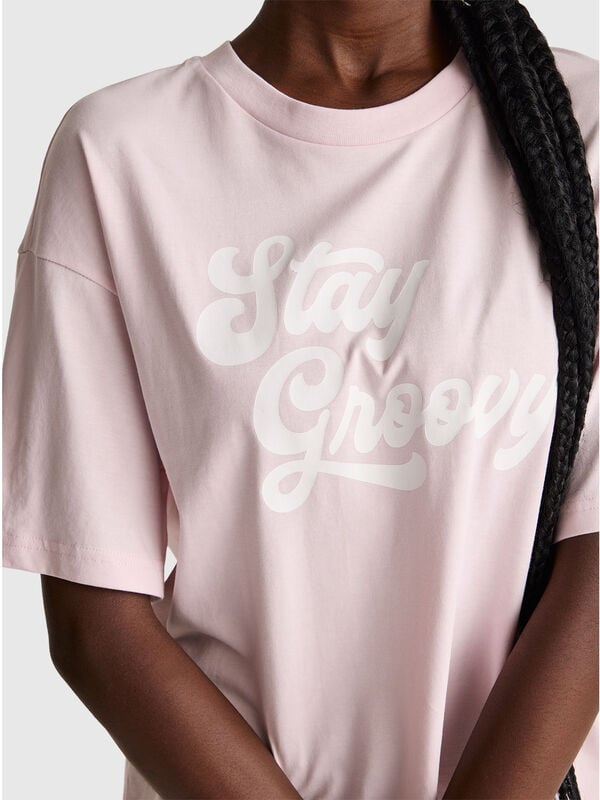 T-shirt with slogan print Women