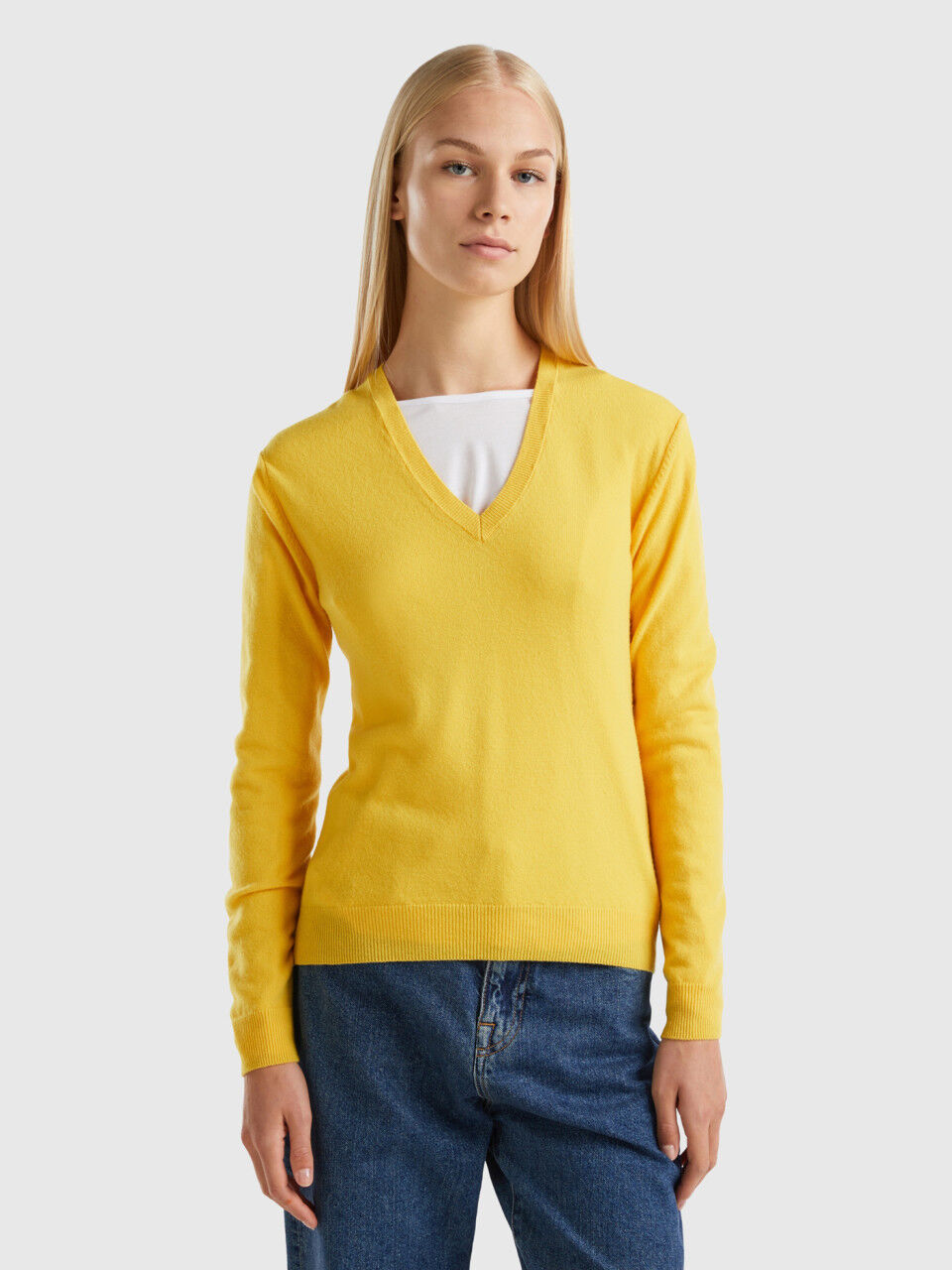 Women s V Neck Sweaters New Collection 2024 Benetton