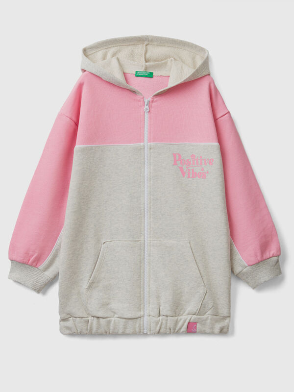 Oversized hoodie with print Junior Girl