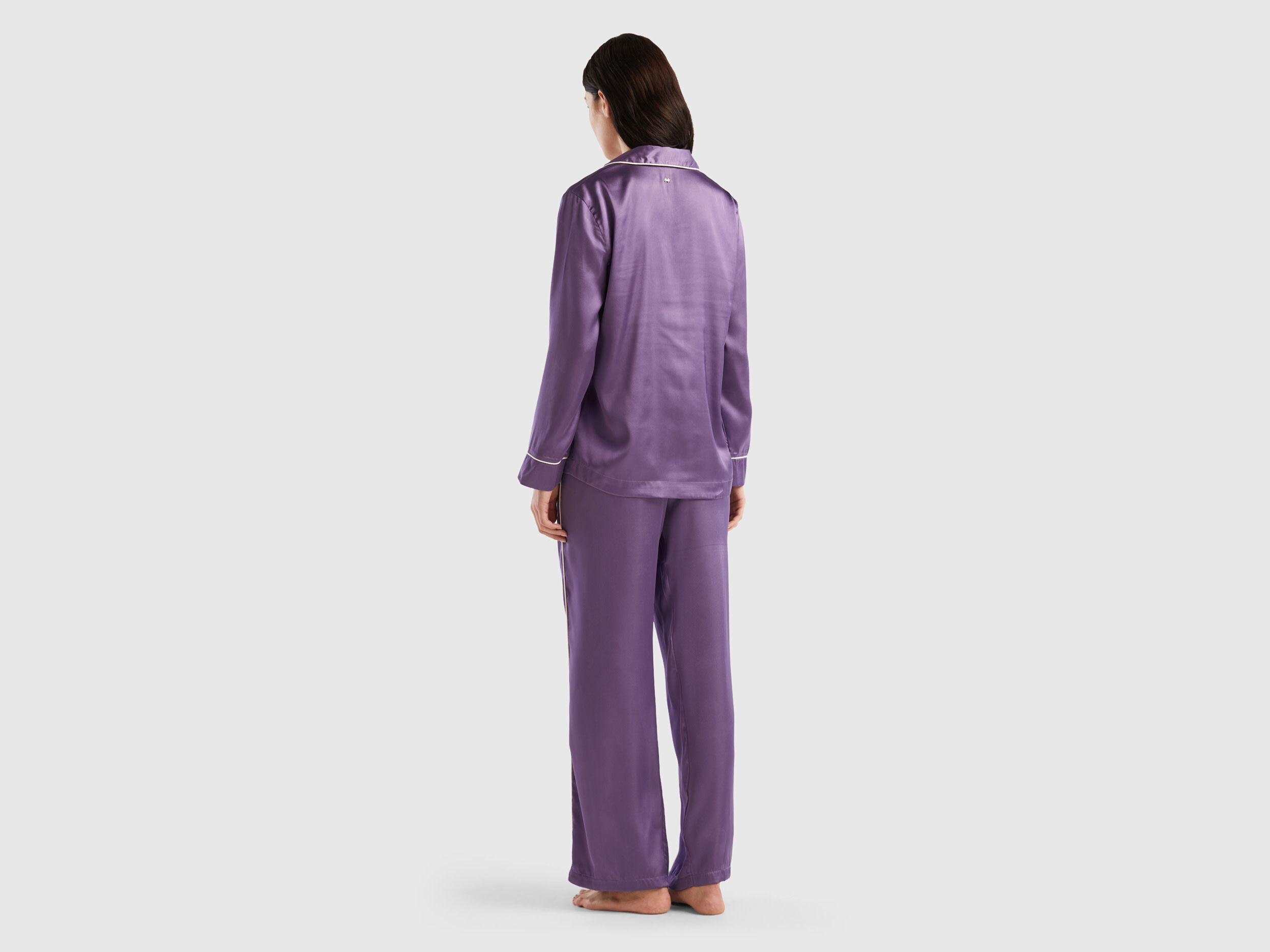 Purple best sale satin pyjamas