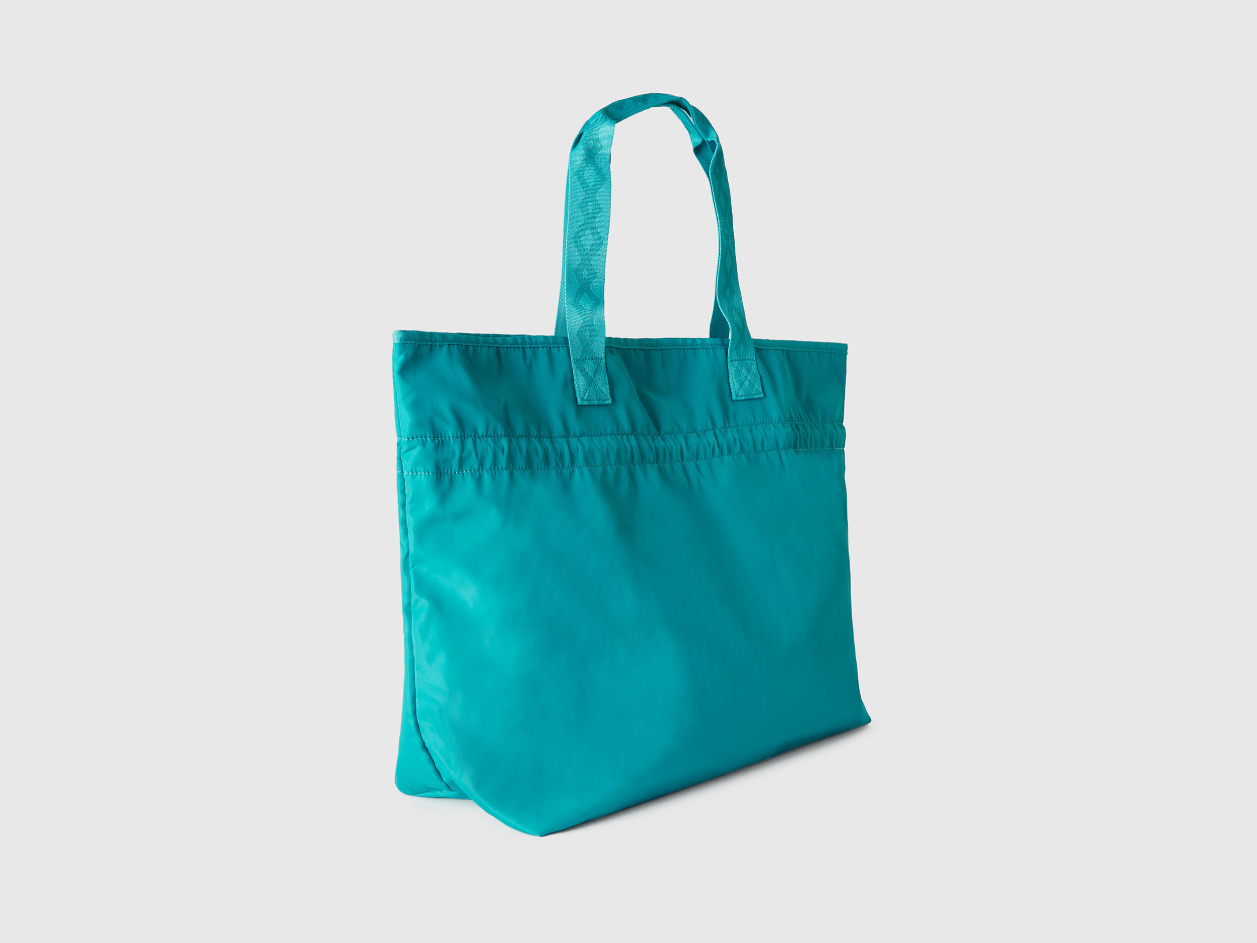 Beach bag with drawstring - Turquoise | Benetton