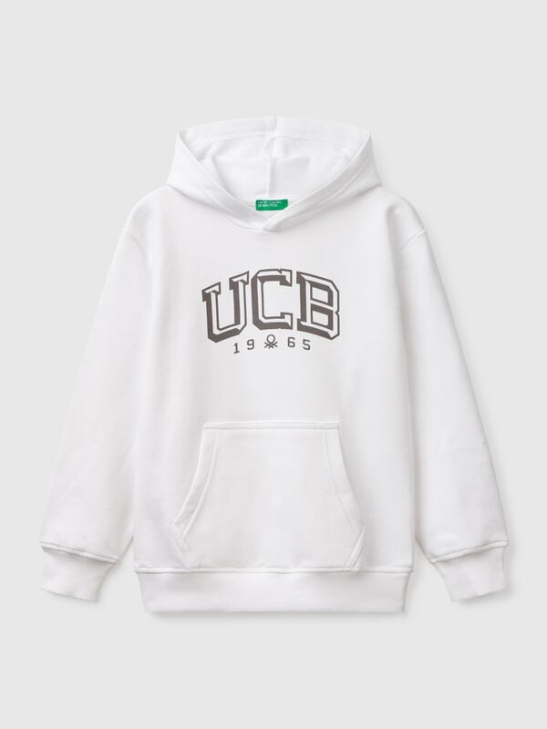 Sudadera con estampado y capucha  Niño