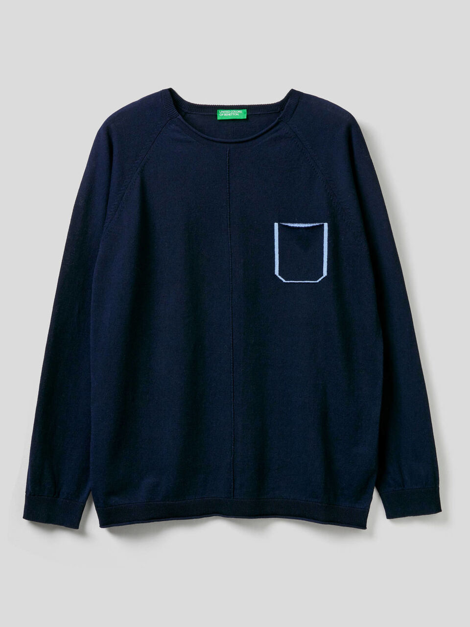 Cotton sweater with pocket image number 1