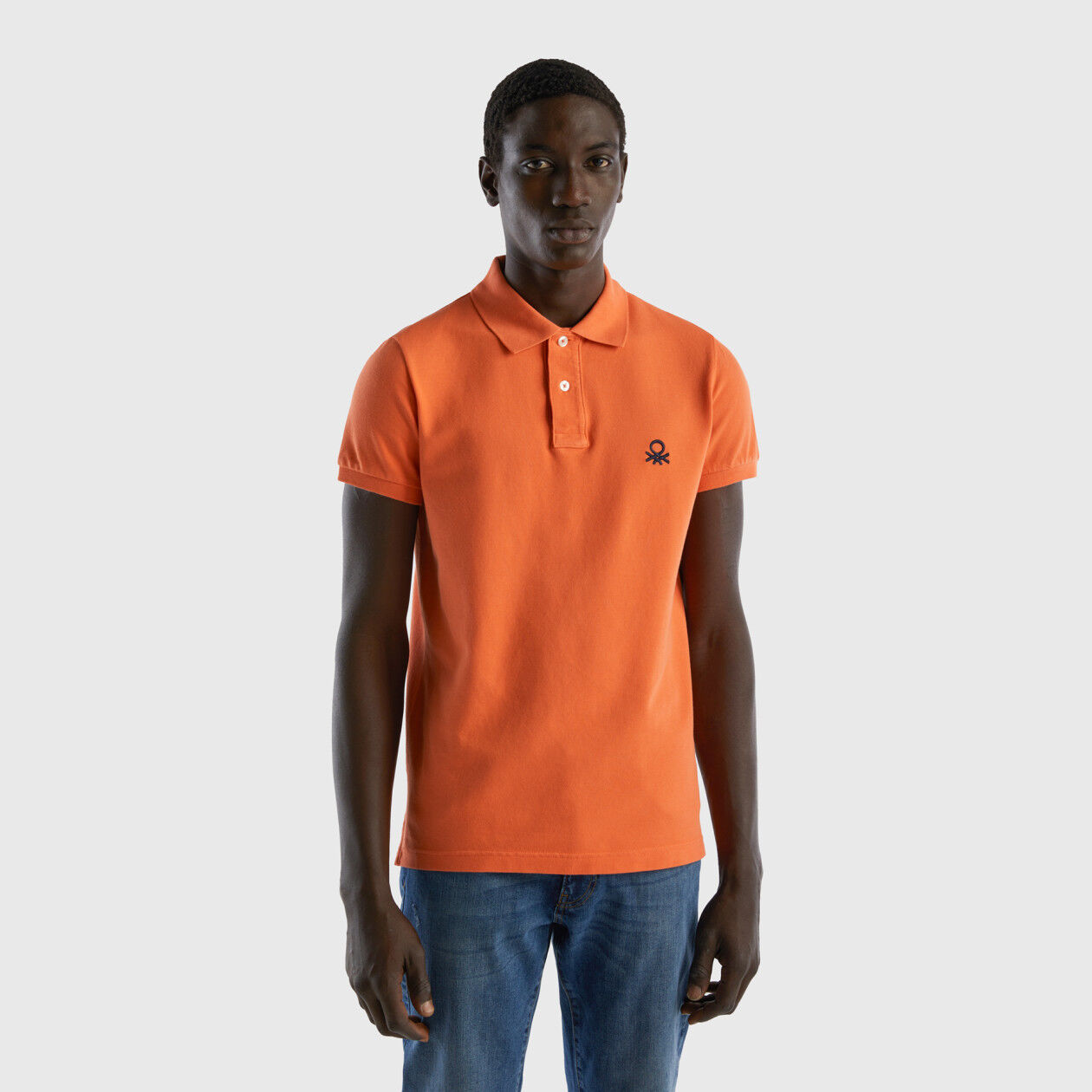 Benetton muscle sales fit polo