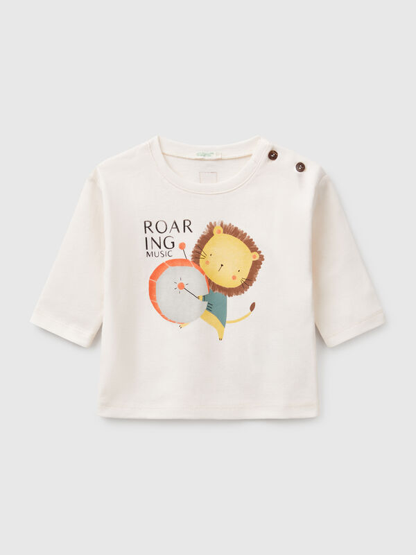 Camiseta con estampado animal Recién nacidos