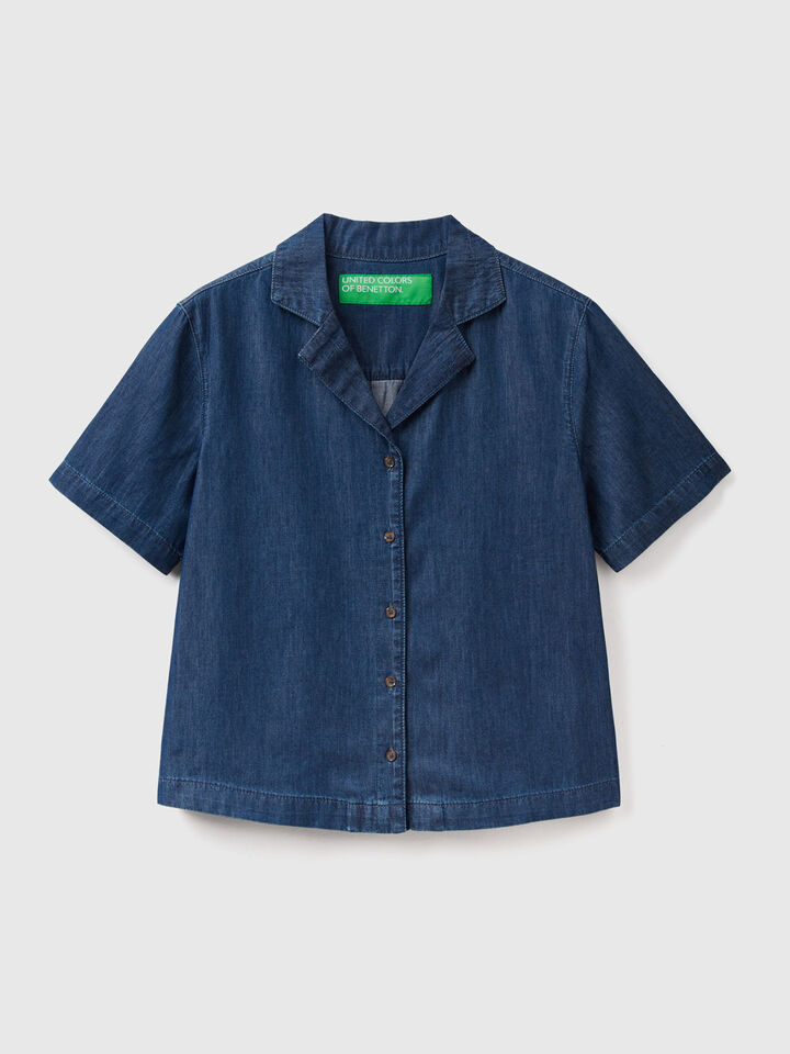 Blouse in chambray image number 1
