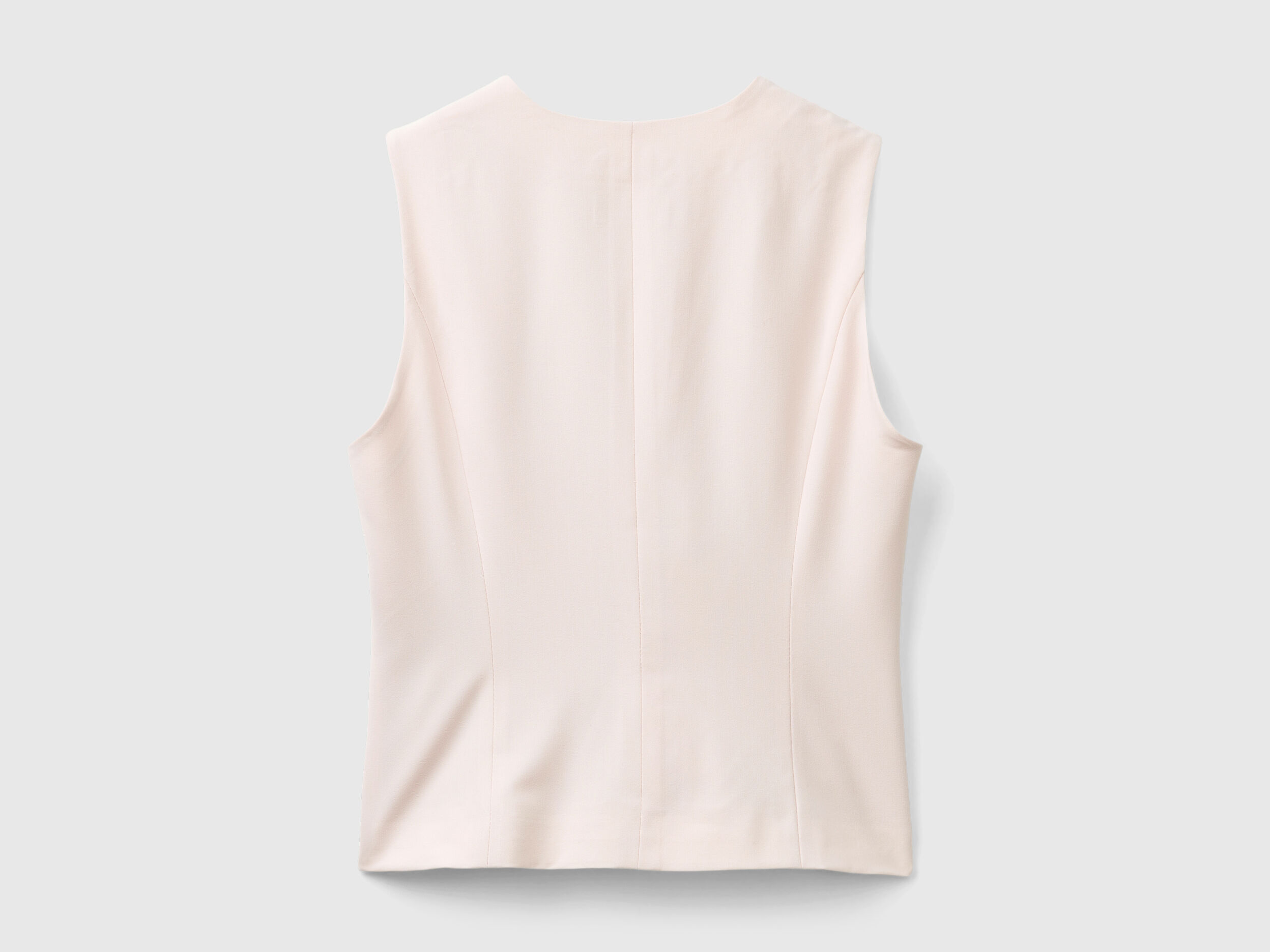 Vest in stretch viscose blend - Soft Pink | Benetton Vest in stretch viscose blend - Soft Pink | Benetton