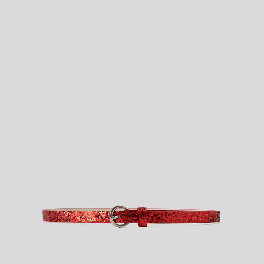 Glittery belt
