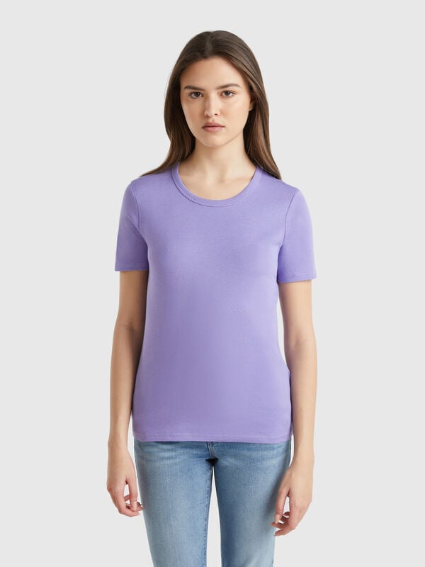 Camiseta de algodón de fibra larga Mujer