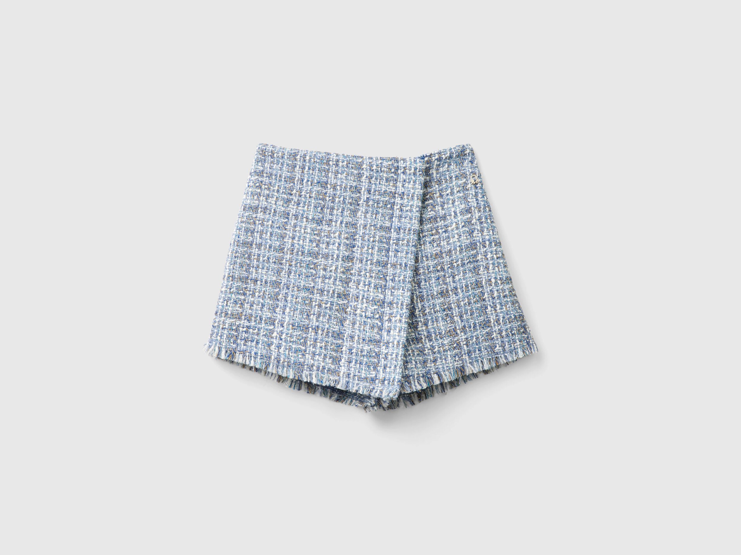 Boxy fit jacket in tweed - Multi-color | Benetton