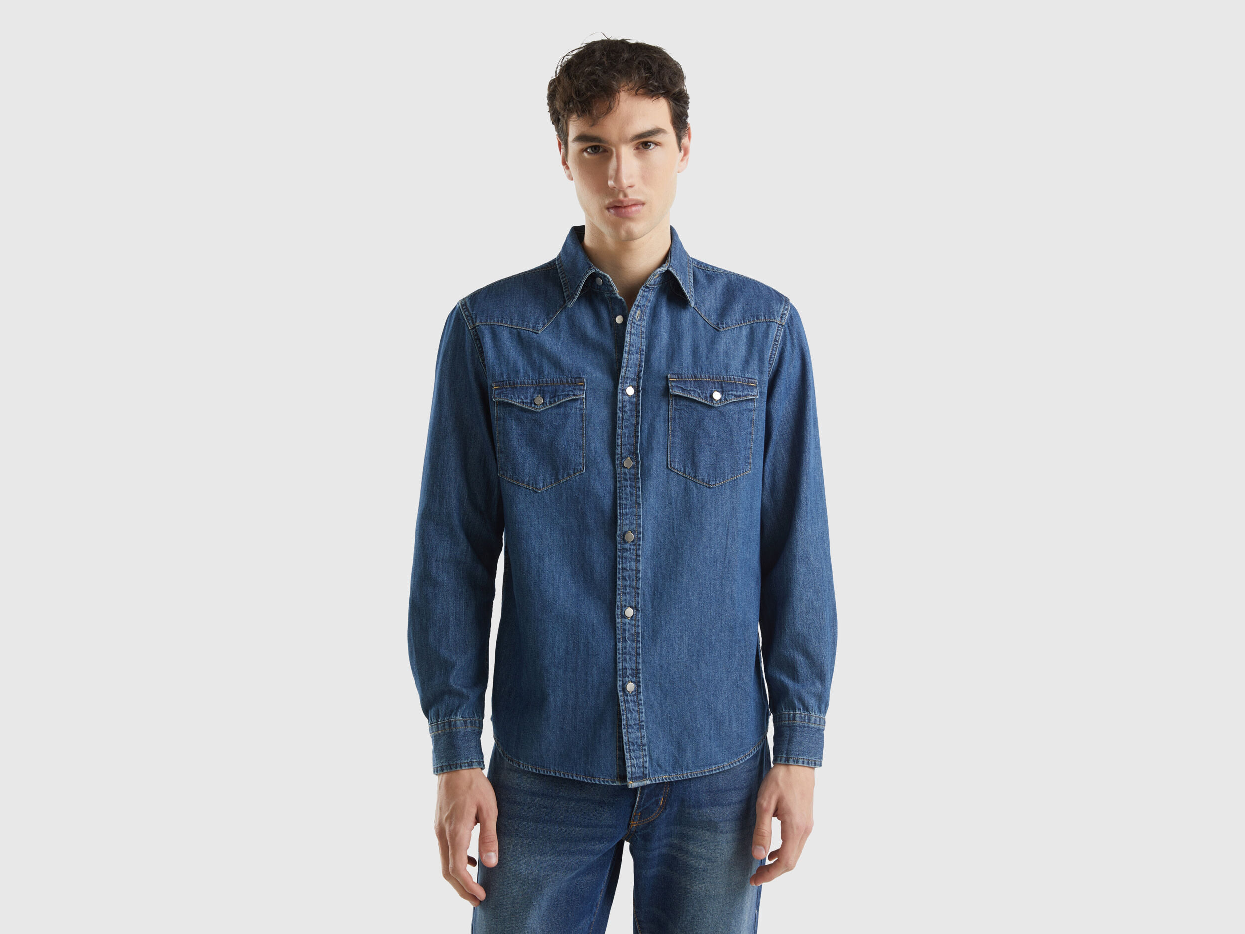 Camicia jeans benetton store