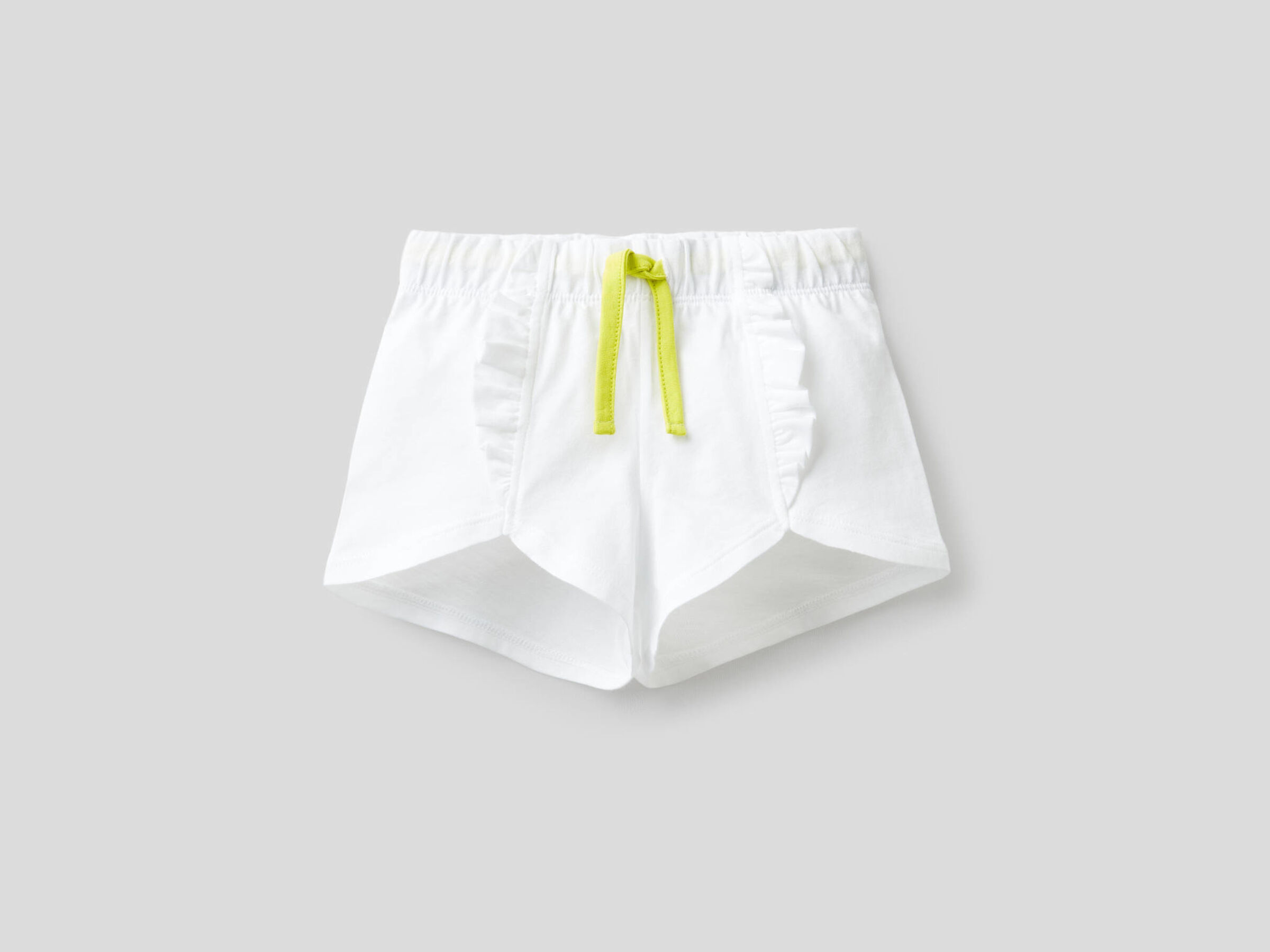 100% cotton shorts with rouches image number null