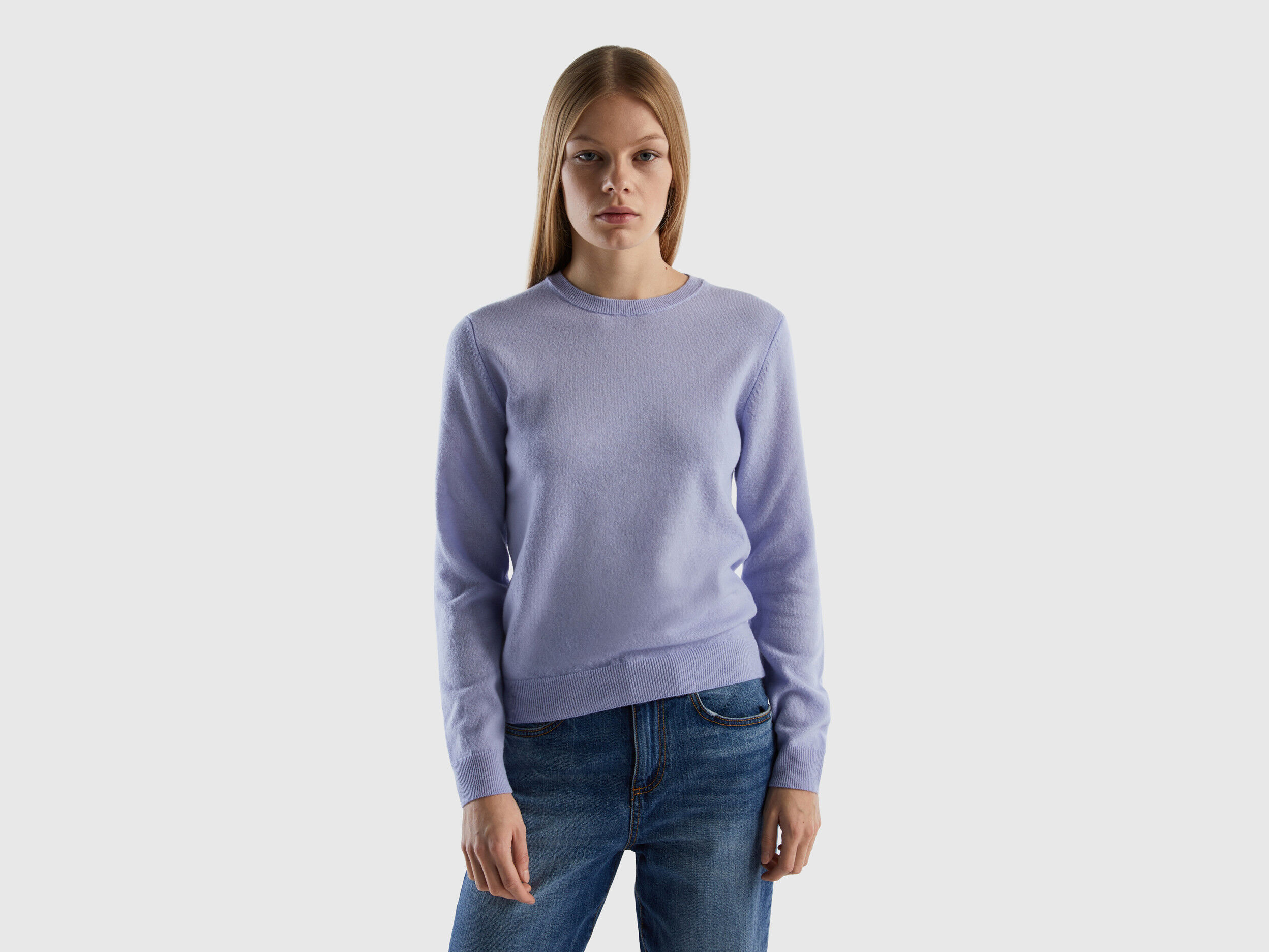 Lavender crew clearance neck sweater