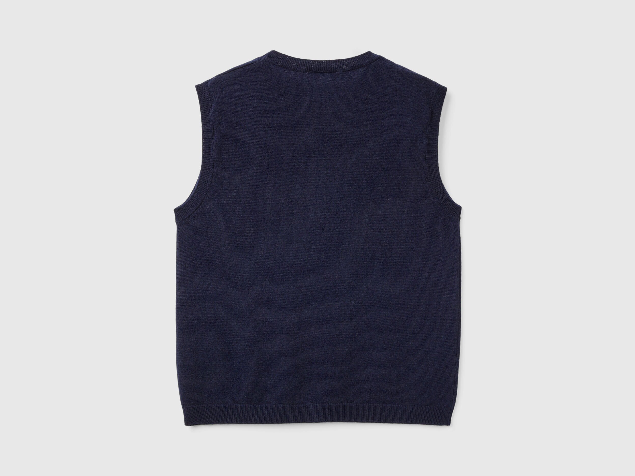 Sky Captain Navy Graphic Soft Wool Mix Vest | GANNI US