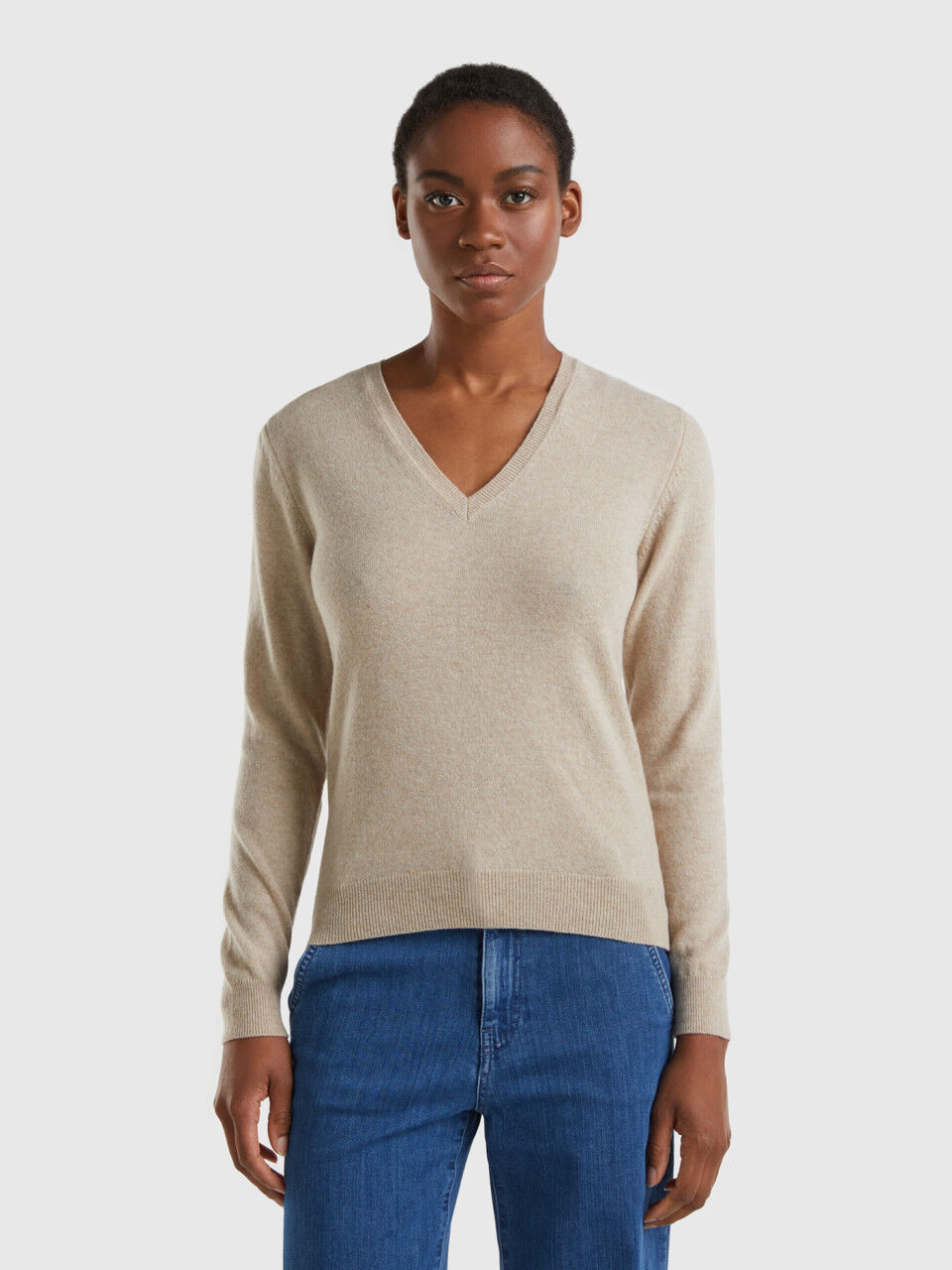 Women's v shop neck sweater