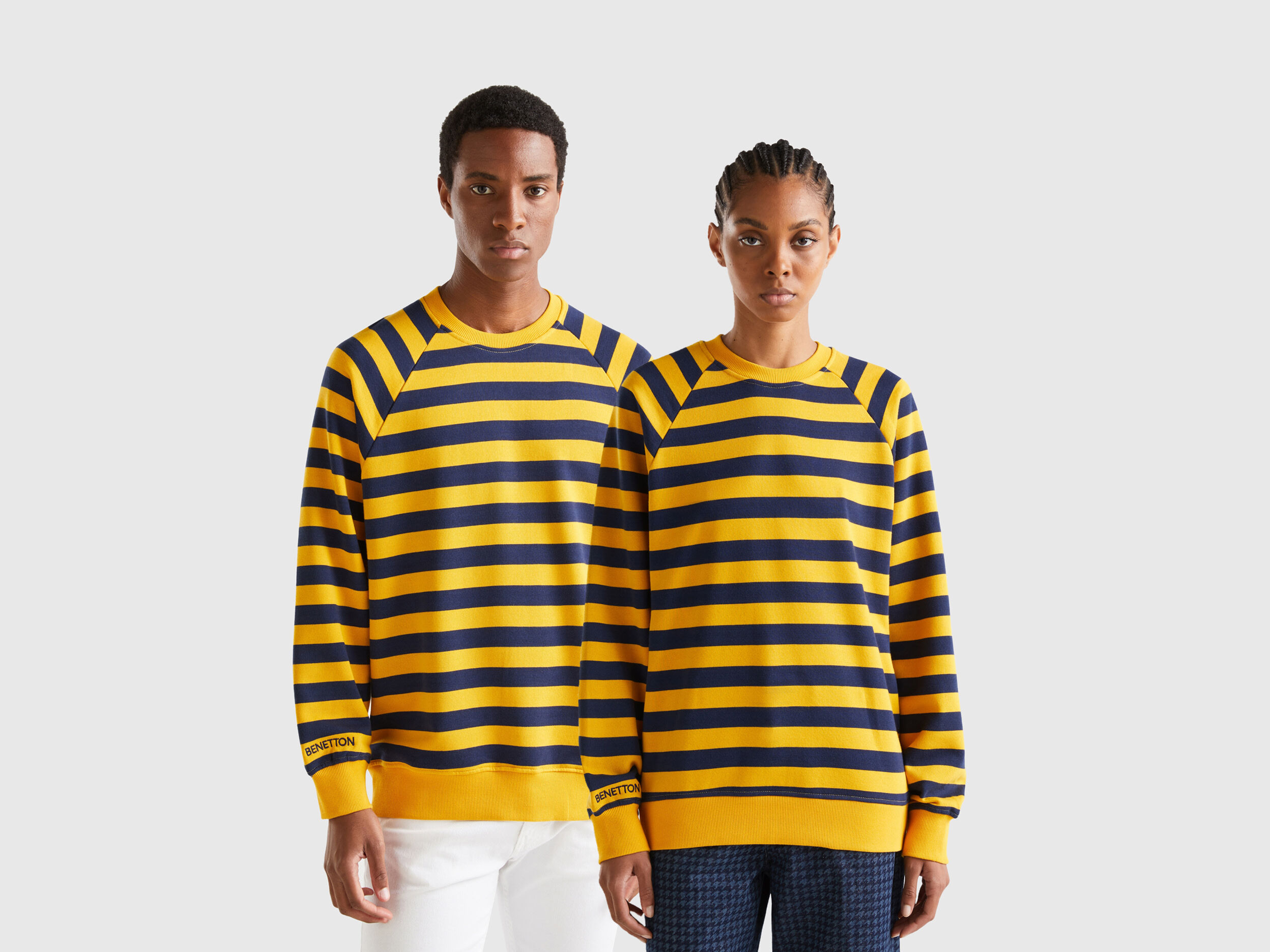 Yellow and blue sweatshirt hotsell