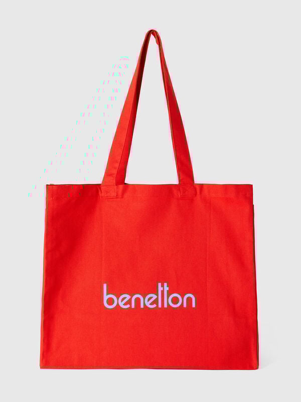 Tote bag rojo de 100 % algodón