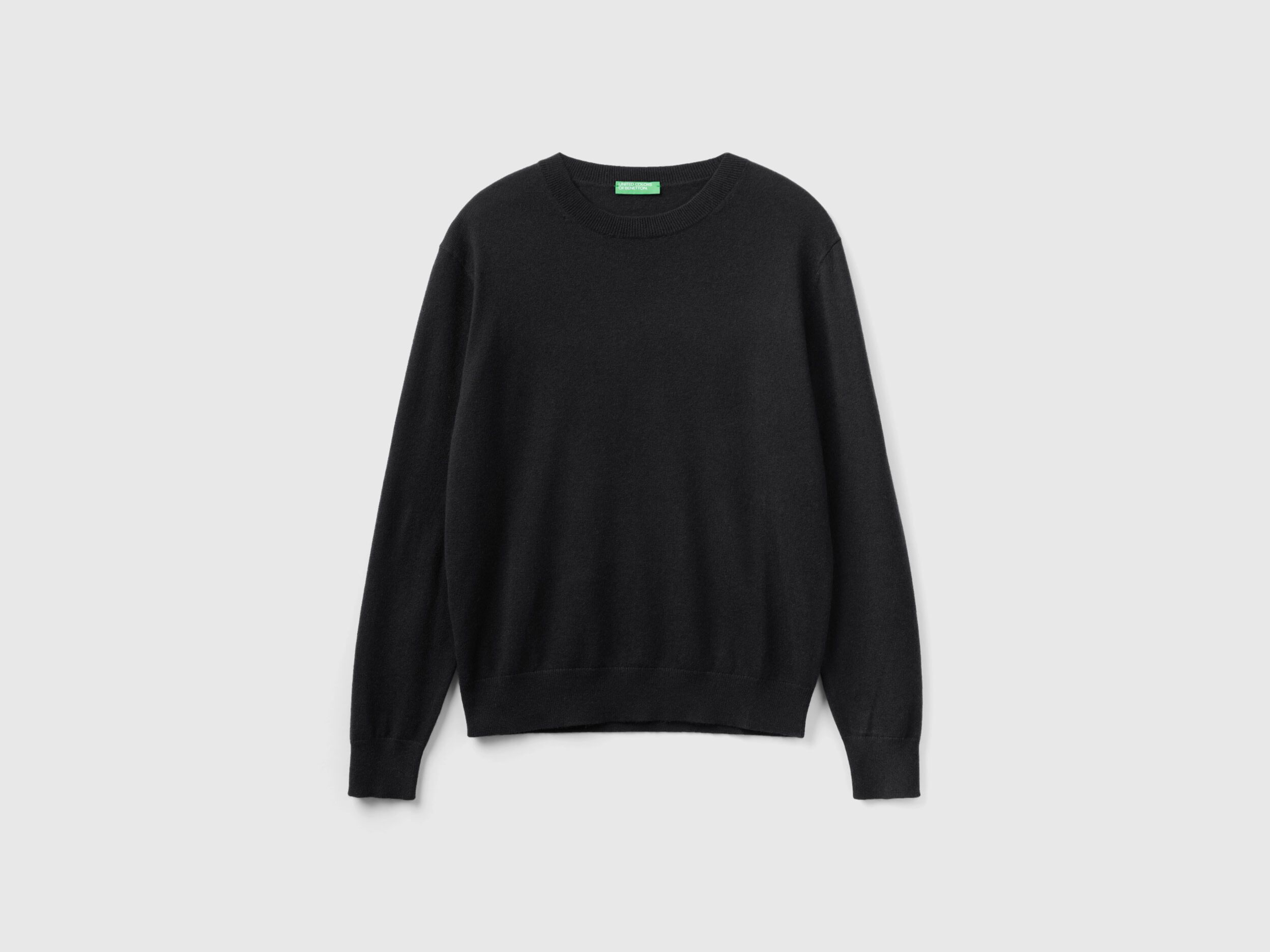Black sweater in pure cashmere Black Benetton