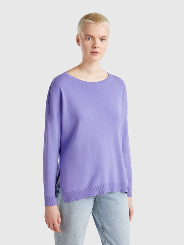Oversized fit cotton sweater Women
