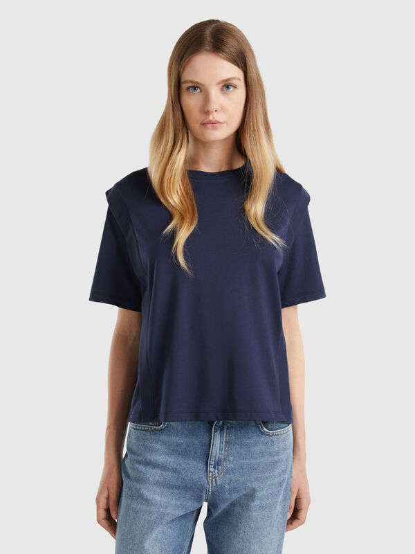 Regular fit t-shirt with creases Women
