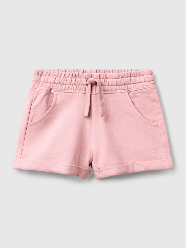 Pantalón corto polar 100% algodón. Niña