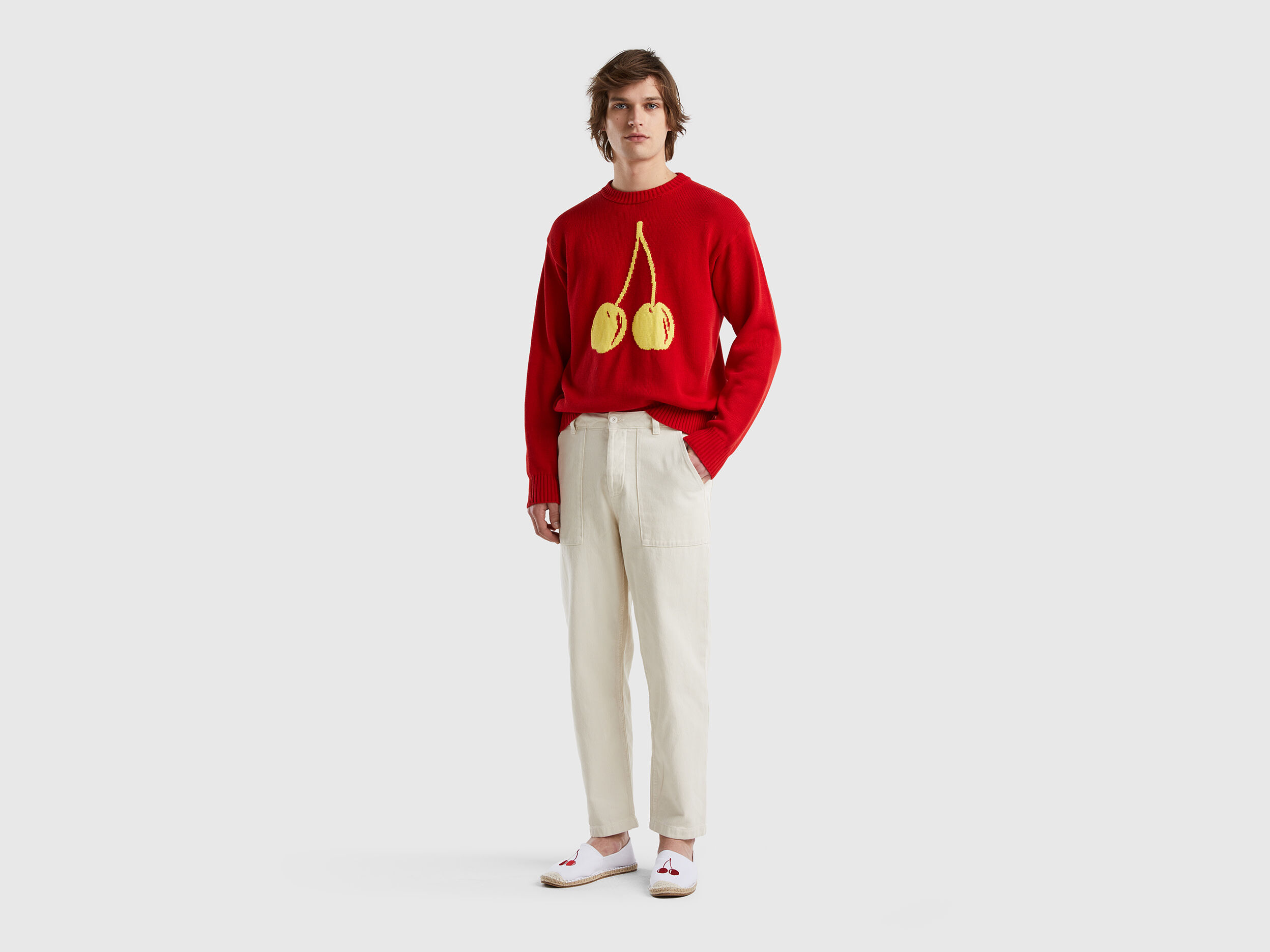 Cherry sales red sweater