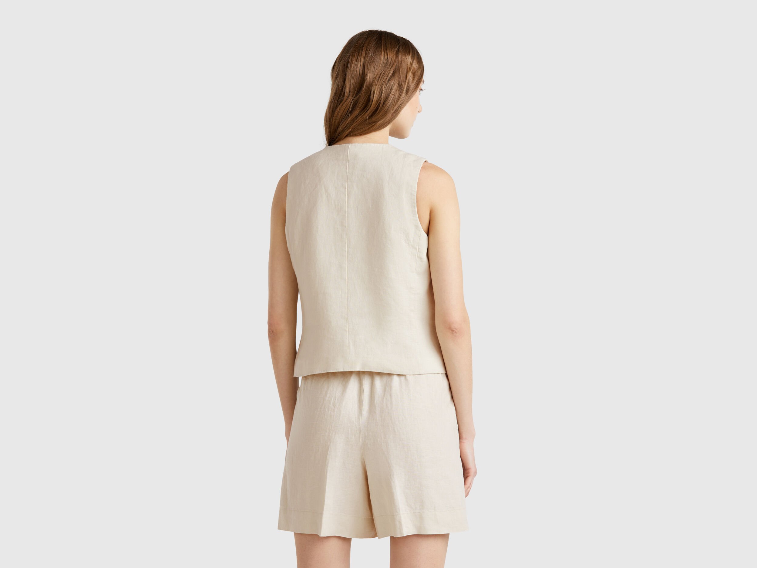 YANYAN/ヤンヤン　Linen Mabo VEST サイズM YANYAN/ヤンヤン Linen Mabo VEST サイズM トップス