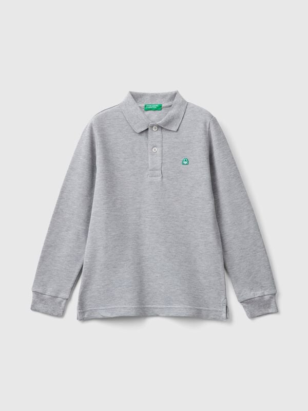  cotton long sleeve polo Junior Boy