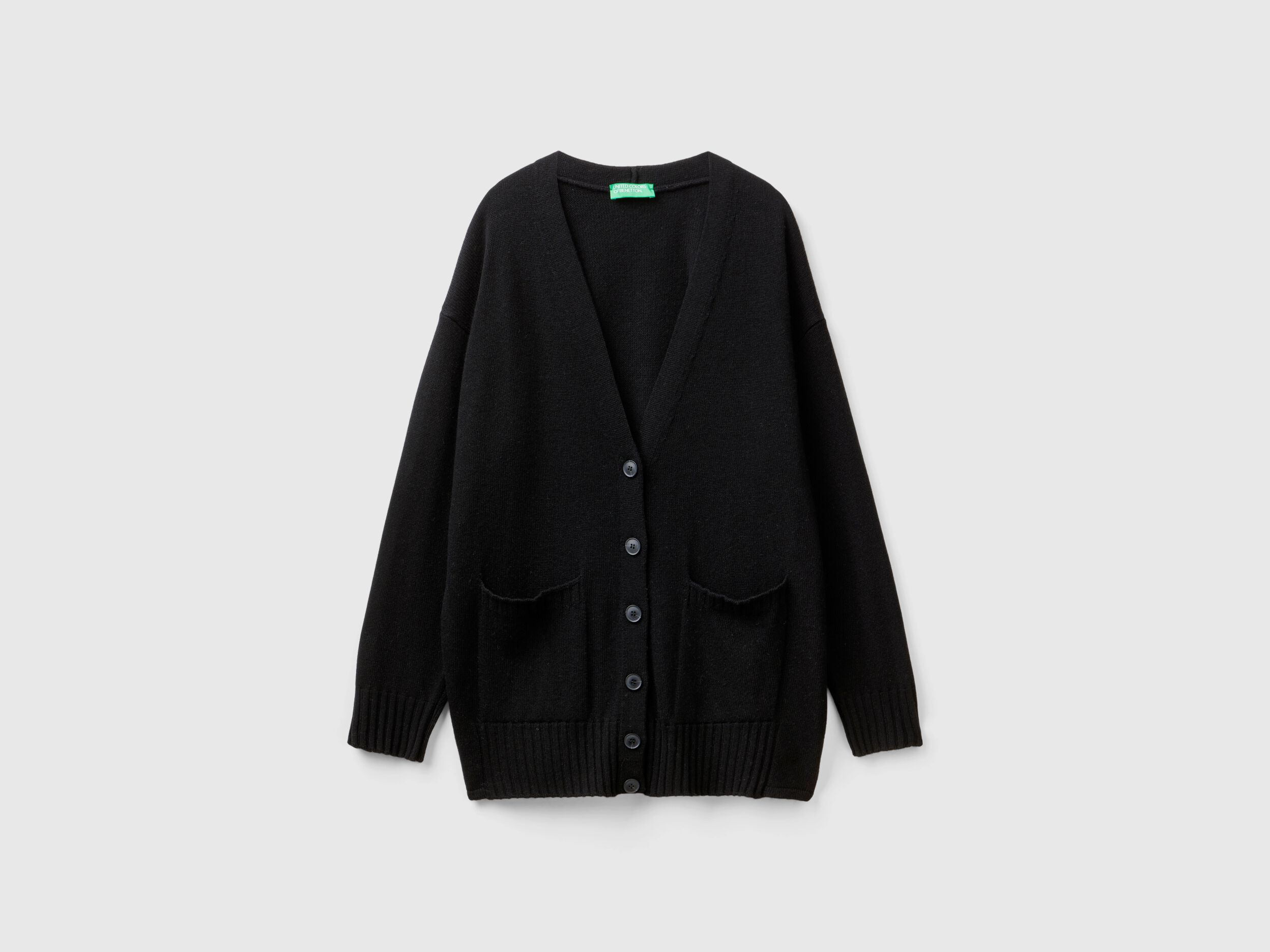 SAY WOOL MOULINE OVERSIZED CARDIGAN - トップス
