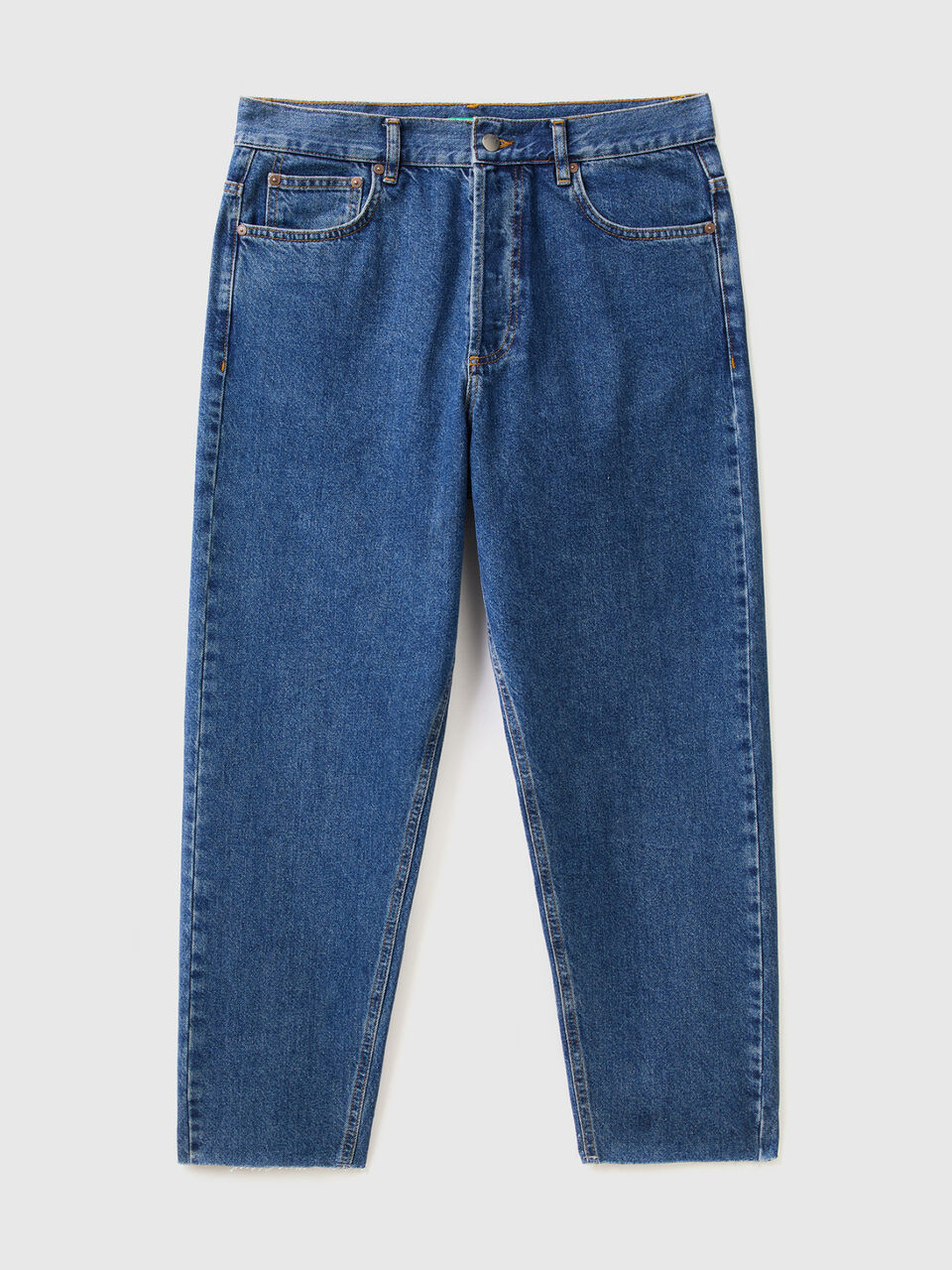 Cropped loose fit jeans image number 1