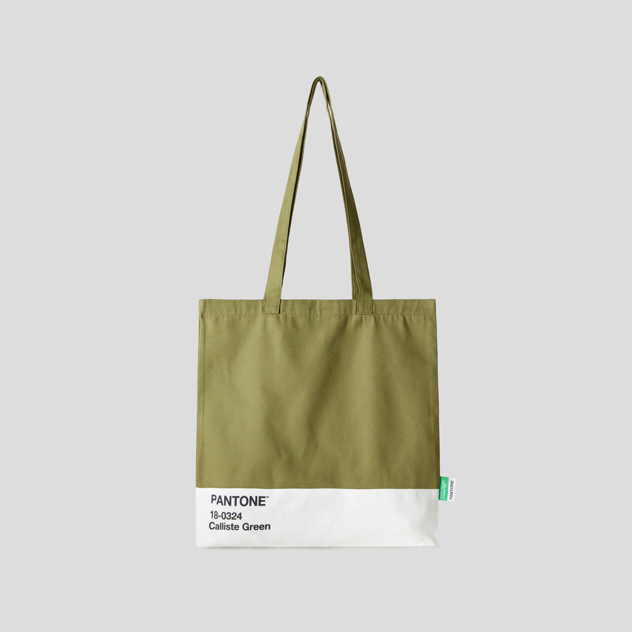 BenettonxPantone military green shopping bag Military Green