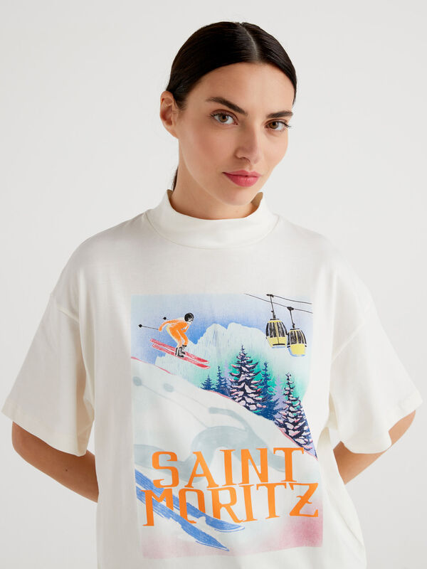 T-shirt with winter print Women